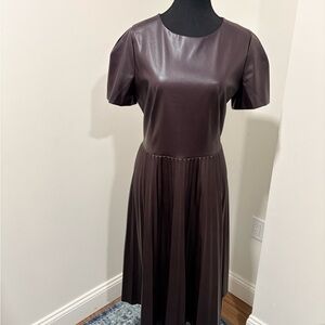 Ann Taylor Dark Brown Midi Dress